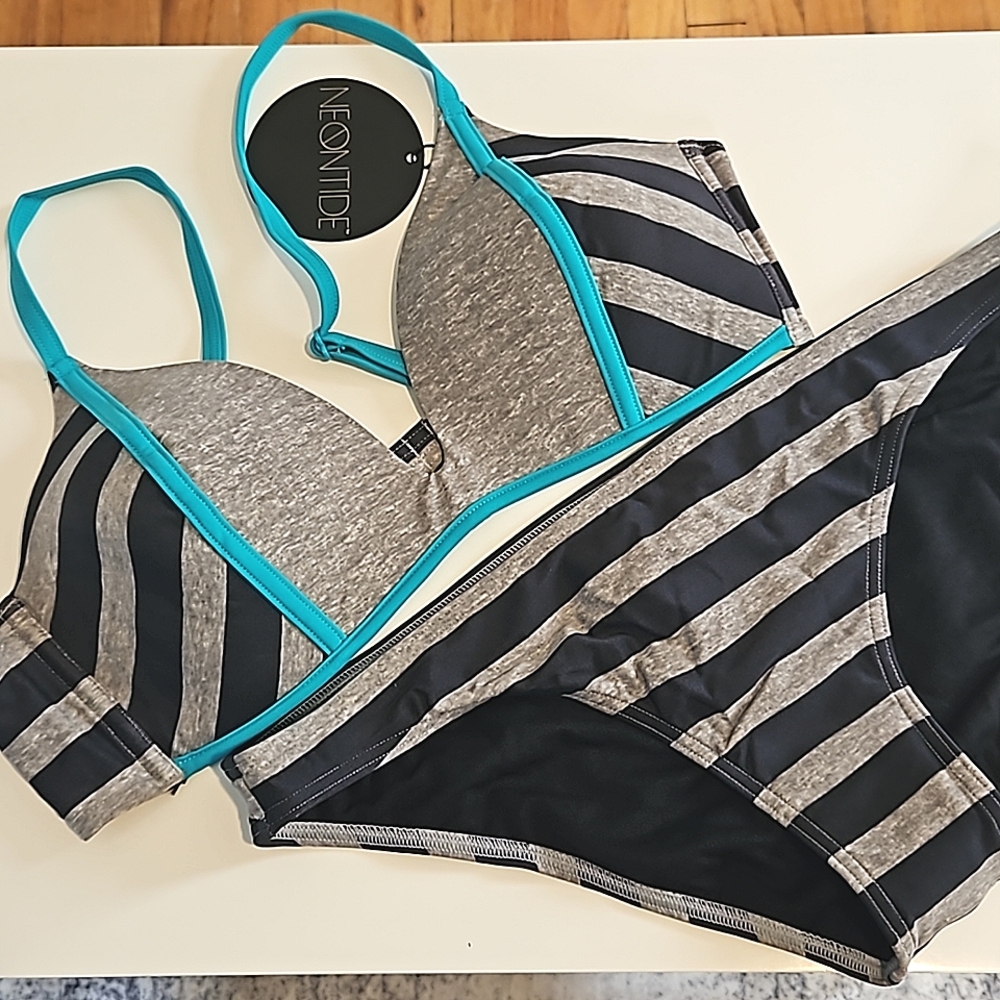 Stripe Neon Tide Bikini
